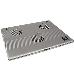 Notebook Cooler Pad w/3 60mm Fans (Silver)
